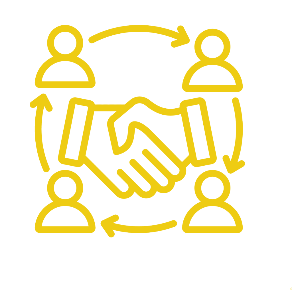 Coordination Icon - Line And Build
